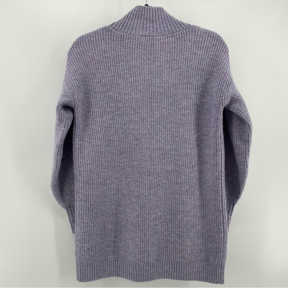 Loft Sweater Lavender Purple Knit Mock Neck XS - Picture 4 of 6